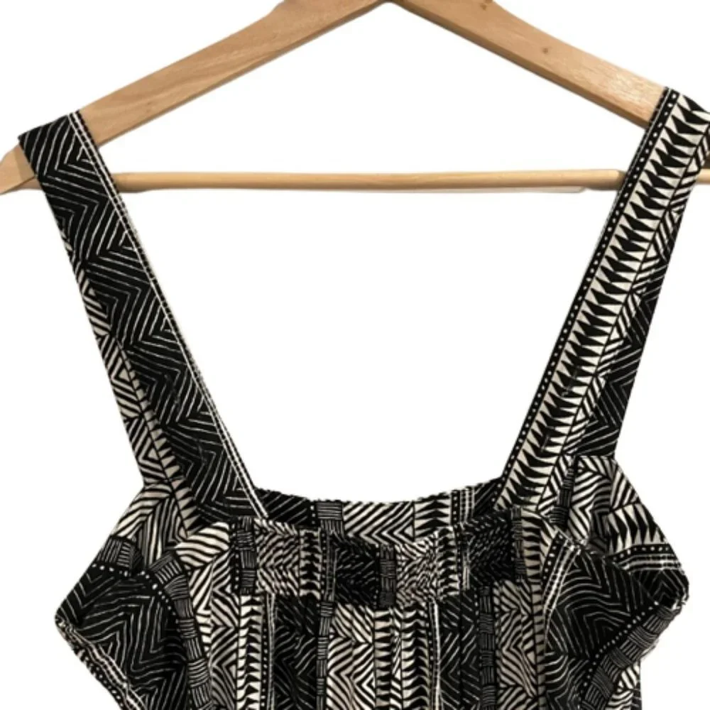 Urban Outfitters Edith Relaxed Square-Neck Wide Leg Jumpsuit Size Medium - Picture 9 of 10